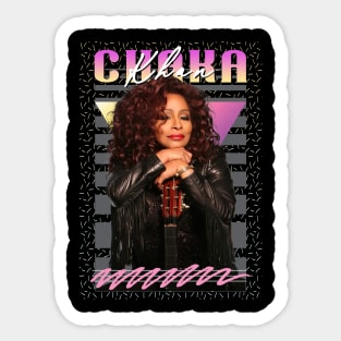 Chaka Khan Retro Aesthetic 70s Fan Art Sticker